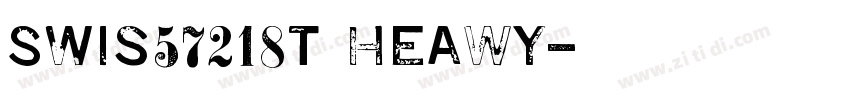 SWis57218T Heawy字体转换